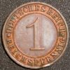 Germany Weimar Republic 1 Reichspfennig 1936 E KM# 37