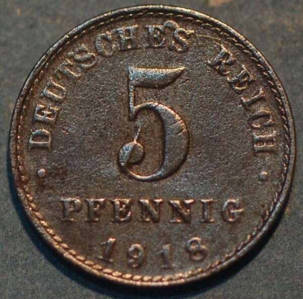 Germany Empire 5 Pfennig 1918 A KM# 19