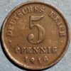 Germany Empire 5 Pfennig 1916 G KM#19