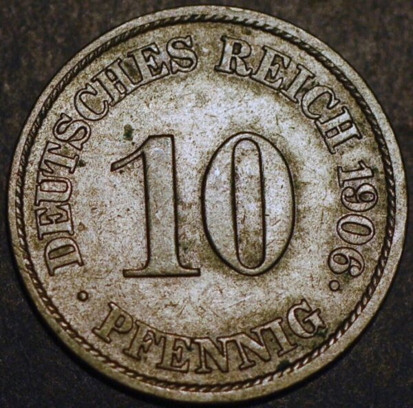 Germany Empire 10 Pfennig 1906 J Wilhelm II KM# 12