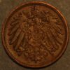 Germany 1 Pfennig 1900 A Wilhelm II KM# 10 - Image 2