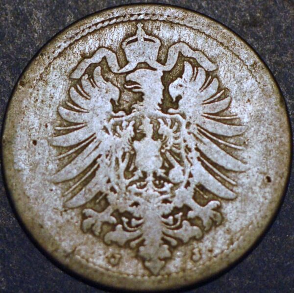 Germany Empire 10 Pfennig 1875 J KM# 4 - Image 2