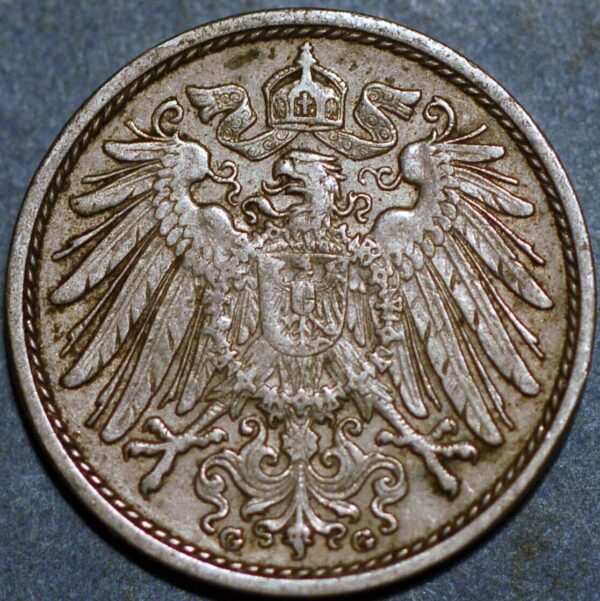 Germany Empire 10 Pfennig 1913 G Wilhelm II KM# 12 - Image 2