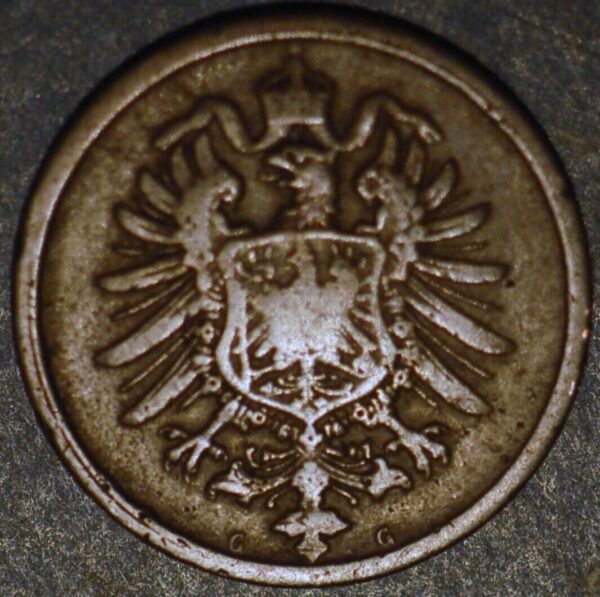 Germany 2 Pfennig 1876 G Wilhelm I KM# 2 - Image 2