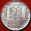0.20 Lek 1941 Vittorio Emanuele III Italian Occupation Albania - Image 2