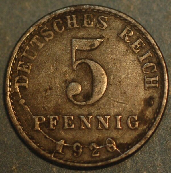 Germany Empire 5 Pfennig 1920 A KM# 19