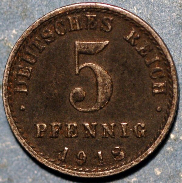 Germany Empire 5 Pfennig 1918 A KM#19