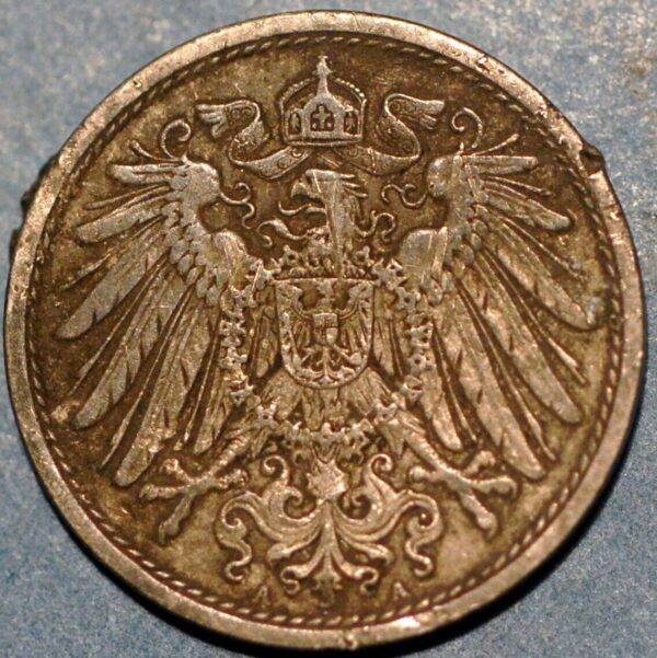 Germany Empire 10 Pfennig 1910 A Wilhelm II KM# 12 - Image 2