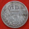 Great Britain 3 Pence 1889 KM# 758 - Image 2