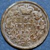 Canada 5 Cents 1900 Victoria Queen silver KM#2 - Image 2