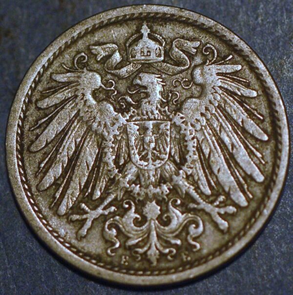 Germany Empire 10 Pfennig 1903 E Wilhelm II KM# 12 - Image 2