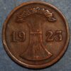 Germany Weimar Republic 2 Reichspfennig 1923 A KM# 38 - Image 2