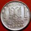 0.20 Lek 1941 Vittorio Emanuele III Italian Occupation Albania - Image 2