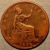 Great Britain Half Penny 1886  Victoria Queen 
