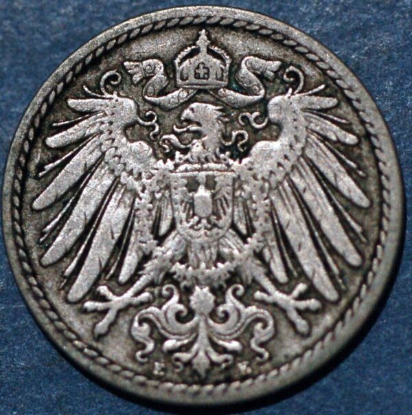 Germany Empire 5 Pfennig 1898 E KM# 11 - Image 2