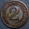 Germany Weimar Republic 2 Reichspfennig 1923 F KM# 38 - Image 2