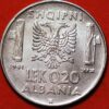 0.20 Lek 1941 Vittorio Emanuele III Italian Occupation Albania - Image 2