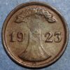 Germany Weimar Republic 2 Reichspfennig 1923 G KM# 38 - Image 2