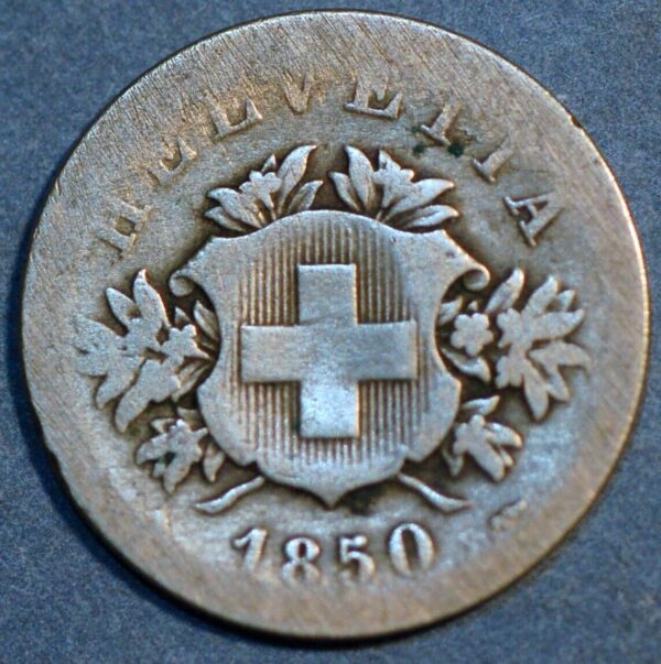 Switzerland Rappen 1850