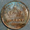 France 20 Centimes 1867 A Paris KM# 808.1