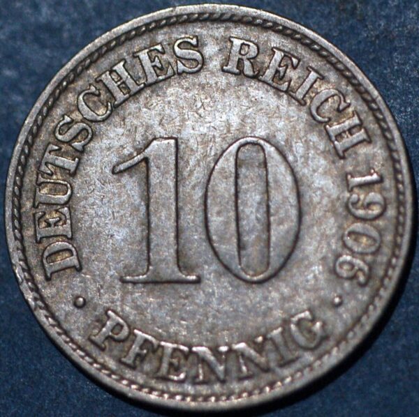 Germany Empire 10 Pfennig 1906 Wilhelm II KM# 12