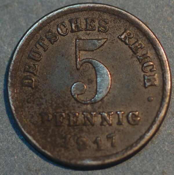 Germany Empire 5 Pfennig 1917 KM# 19