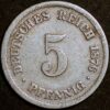 Germany Empire 5 Pfennig 1876 B KM# 3