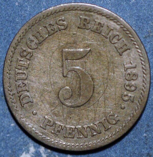 Germany Empire 5 Pfennig 1895 E KM# 11