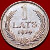 Latvia 1 Lats 1924 Silver Coin