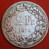 Switzerland 2 Francs 1875 B KM# 21