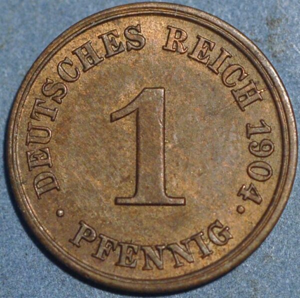 Germany 1 Pfennig 1904 J Wilhelm II KM# 10