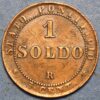 Italy Papal States Pivs IX 1 Soldo 1867