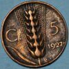 Italy 5 Centesimi 1927 KM#59