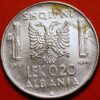 0.20 Lek 1941 Vittorio Emanuele III Italian Occupation Albania - Image 2