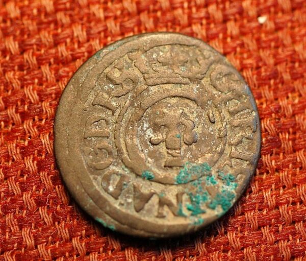 Europian Medieval Livonia Riga 1634-54 Solidus 1634 Silver KM#21 - Image 2