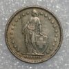 Switzerland 2 Francs 1968 KM# 21a.1 - Image 2