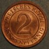 Germany Weimar Republic 2 Reichspfennig 1924 A KM# 38