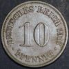 Germany Empire 10 Pfennig 1913 G Wilhelm II KM# 12