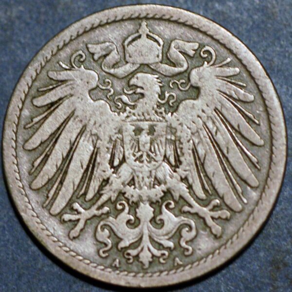 Germany Empire 10 Pfennig 1893 A Wilhelm II KM# 12 - Image 2