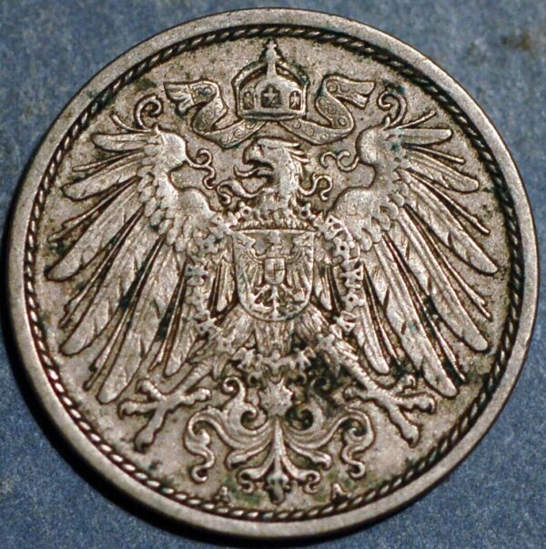 Germany Empire 10 Pfennig 1911 A Wilhelm II KM# 12 - Image 2