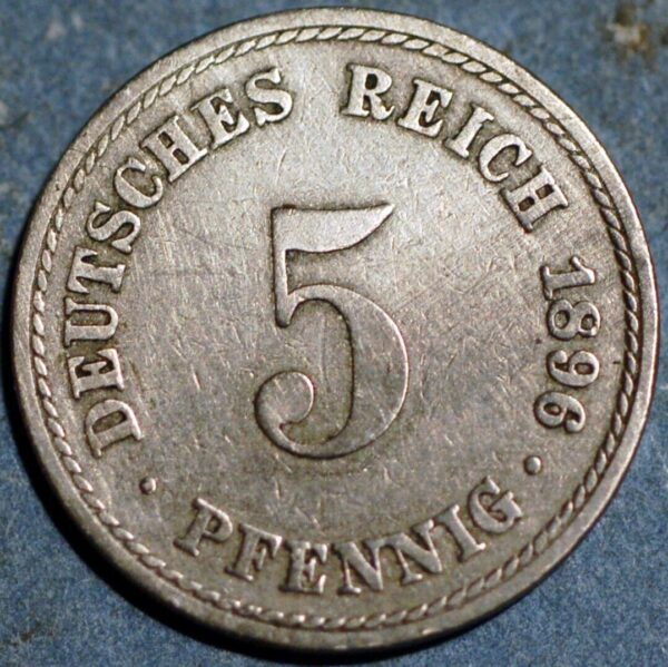 Germany Empire 5 Pfennig 1896 A KM# 11