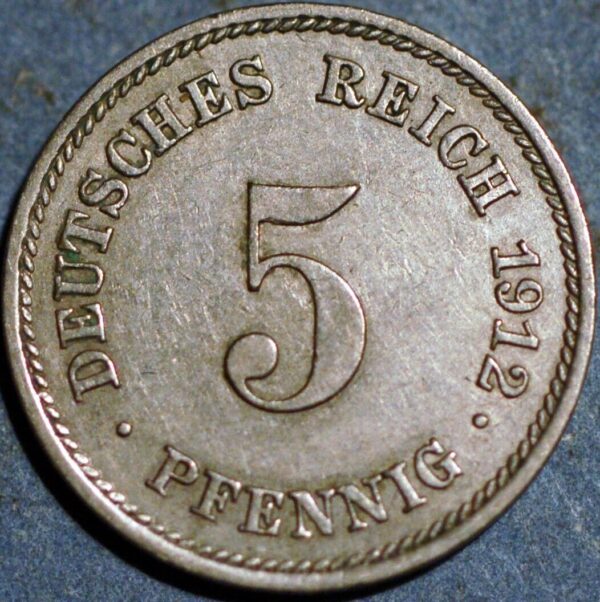 Germany Empire 5 Pfennig 1912 E KM# 11