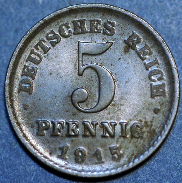 Germany Empire 5 Pfennig 1915 D KM# 11