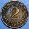 Germany Weimar Republic 2 Reichspfennig 1924 J KM# 38 - Image 2
