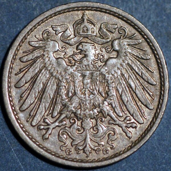 Germany Empire 10 Pfennig 1911 G Wilhelm II KM# 12 - Image 2