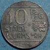 Germany City of Worms 10 Pfennig 1918 Worms