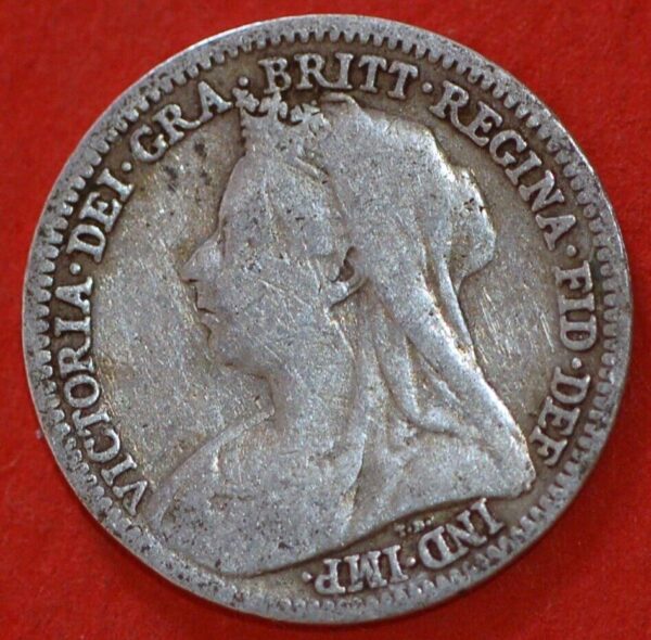 Great Britain 3 Pence 1901 KM# 777