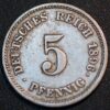 Germany Empire 5 Pfennig 1896 J KM# 11