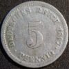 Germany Empire 5 Pfennig 1897 G KM# 11