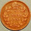 Canada 5 Cents 1897 Victoria Queen silver KM#2